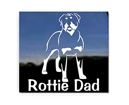 Rottie Dad ~ Rottweiler Vinyl Window Auto Decal Sticker