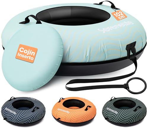 SereneLife Snowtube 102 cm – Aufblasbarer Schlitten für Kinder...
