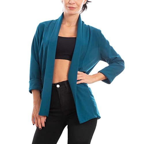Toocool Veste Blazer Femme Ouverte Oversize Manches 3/4 Stretch Printemps Été VI-80021 [Taille...