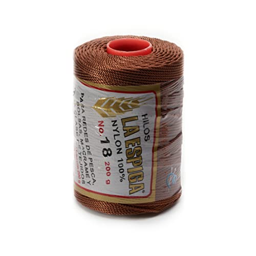 Image of Espiga No.18-100% Nylon Omega String Cord for Knitting and Crochet - 82 Brown