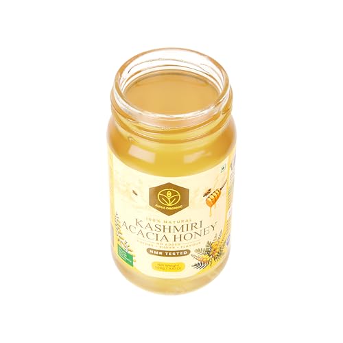 Image of Shiva Organic Kashmiri Acacia Honey-250g |100% Raw and Pure|Natural and Original|No Added Sugar|Fresh Kashmir Honey|Unprocessed Honey