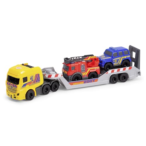 Dickie Toys - 3-in-1 Micro Rescue Truck (32 cm) - Daimler Truck mit...