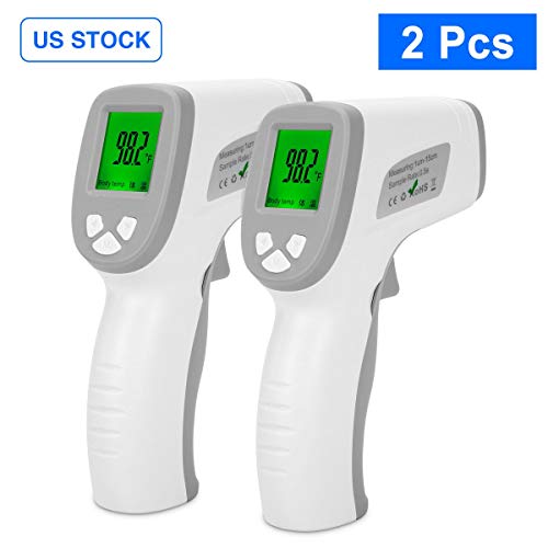 Forehead Thermometer, Non-Contact Infrared Digital Thermometer for Fever, Thermometer Gun with 3 Color