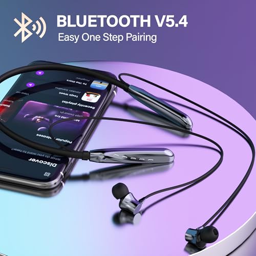 Image of AROMA NB119 Tronix Upto 100 Hr Playtime*,ENC,Fast Charging,Dual Pairing Neckband Bluetooth