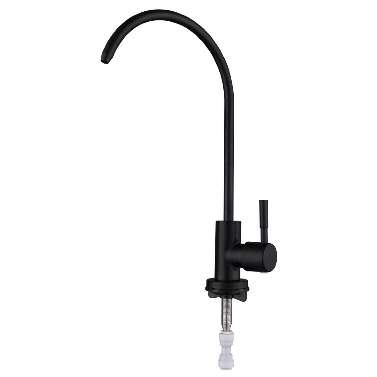Robinet d'osmose inverse noir de cuisine pour simplifier vos repas