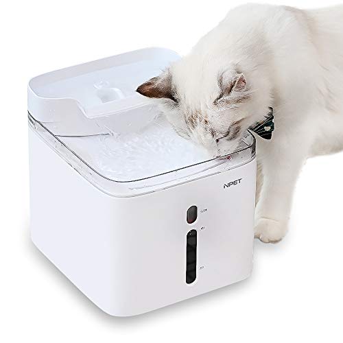 Npet Fontaine à Eau Pour Chat Chien Distributeur Eau Automatique Pour Animal Domestique Filtre Remplaçable 25l électrique Et Ultra Silencieuse