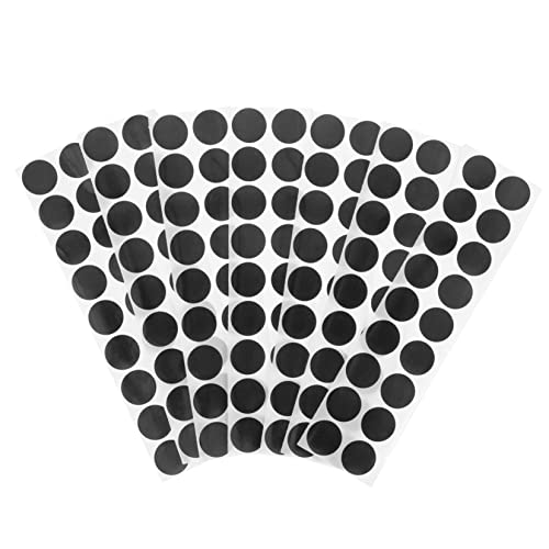 Kisangel Autocollants Cibles De Tir Ronds 900 Pcs Noir, Papier Autocollant Professionnel, Haute Adhérence, 50 Feuilles De 18 Étiquettes, pour Entraînement Sportif Et Chasse