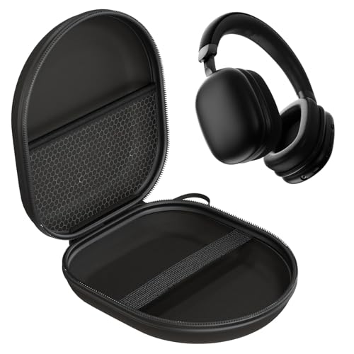 Image of Sounce Headphone Case Compatible with GOBOULT Fluid X | Portable Carrying Case Cover | Hard EVA Shell Travel Storage Case with Shockproof, Waterproof, and Premium Protective Cover - (Black)