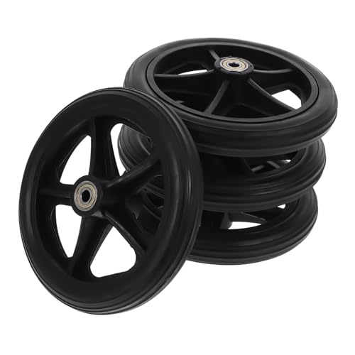 HAPINARY Wheelchair Accessories Wheelchair Spare Wheel Wheelchair Wheel Replacement Scooter Furniture Wheels Tall Walker No Wheels Manual Wheelchair Universal Wheel 4 Wheel Walker Steel