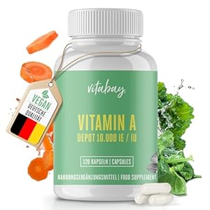 Vitabay Vitamin A 10000 IE Vegane Kapseln
