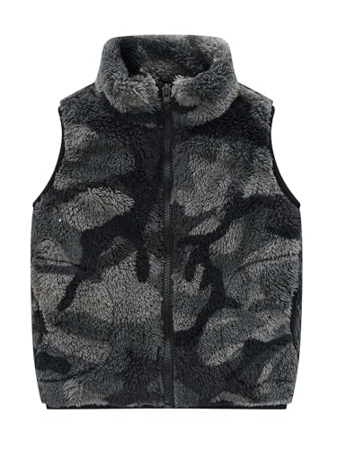 Girls Boys Winter Fleece Vest Kids Lightweight Sleeveless Jacket with Pockets Fall Waistcoat