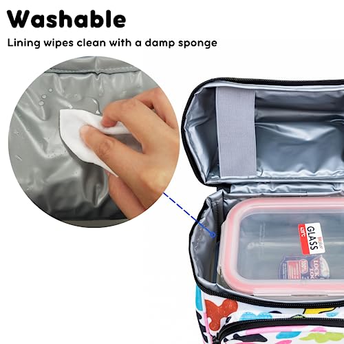 Image of J World Corey Kids Lunch Bag. Insulated Lunch-Box for Boys Girls, Kiddo
