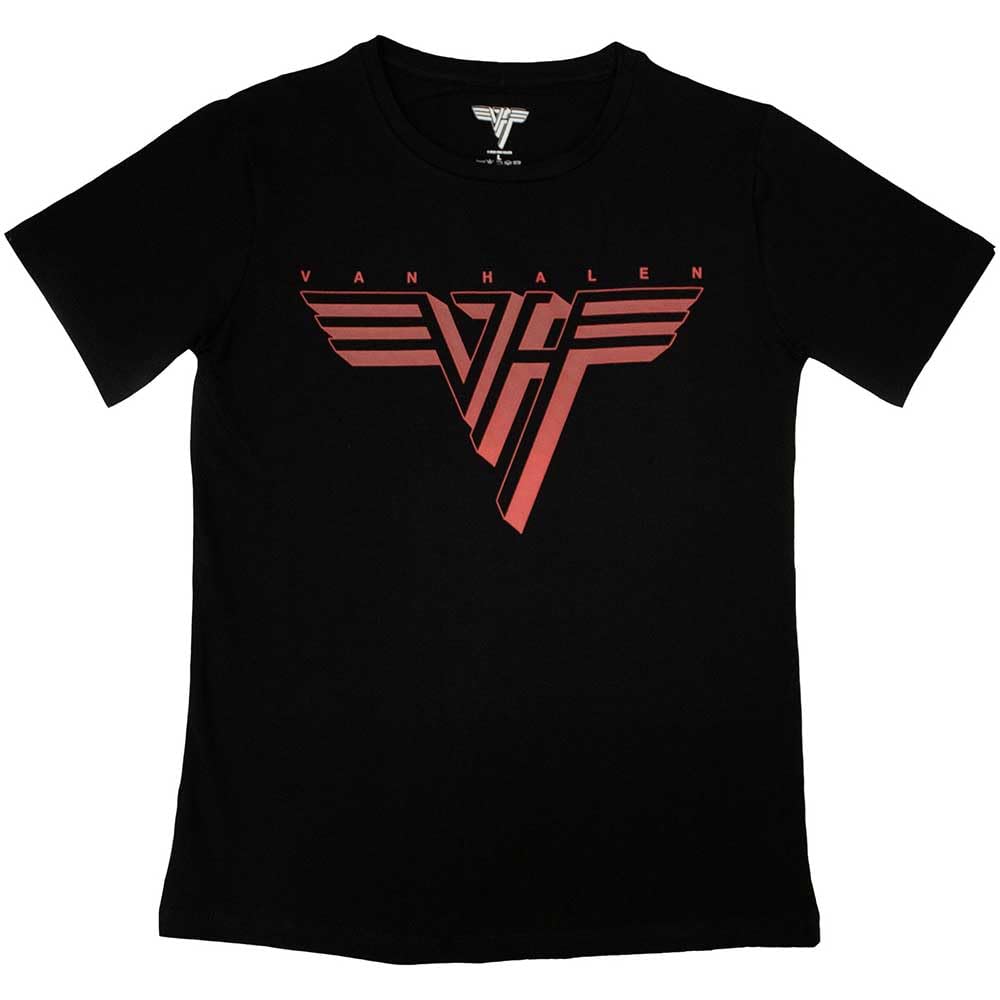 Van Halen Classic Red Band Logo Womens Skinny Fit T Shirt XL