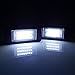 2pc 24 LED Error Free License Plate Light For BMW E90 E92 E93 M3 E70 E60 E39 F30 (Reference Part NO: 63267165646/63267193293)