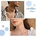 Hobbspring 1pc Ring Holder Necklace 19.88 inch Stainless Steel Twisted Chain Ring Holder Necklaces Stainless Steel Color Ring Keeper Necklace with Double Heart Clasps for Wife Nurse Ladies Gift