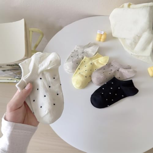 5 Pairs Womens No Show Socks Low Cut Liner Socks with Non-Slip