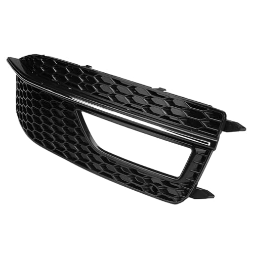 車用フロントグリル メッシュ サイドフロントバンパー フォグライトグリル グリルカバー Audi A4 B8 2012-2015 S4 S-Line フェイスリフト対応(Right)