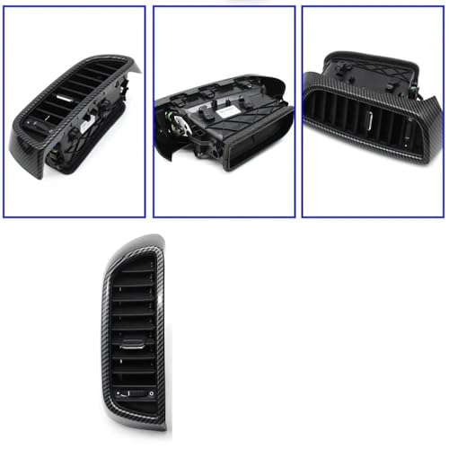 Grille d'aération avant Porsche Cayenne 958 carbone buse centrale 2010-2015 - 2