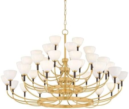 Corbett Lighting 489-49-VB/BRZ Brahma - 44 Light Chandelier-30.75 Inches Tall and 48.75 Inches Wide