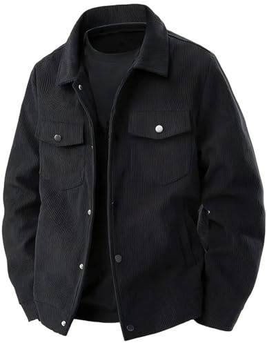 PADOLA Giacca Uomo in Velluto a Coste Giacca a Vento