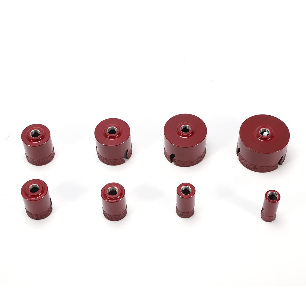 8-częściowy zestaw diamentowych wierteł 20-68 mm do płytek, M14 na mokro i sucho, diamentowe wiertło do płytek, zestaw wierteł do płytek do wiercenia twardych materiałów