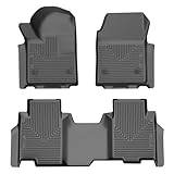 Husky Liners Weatherbeater Floor Mats | Fits 2024-2026 Chevrolet Silverado EV; 2024-2026 GMC Sierra EV | Front & 2nd Row, 3-pc Black - 96971
