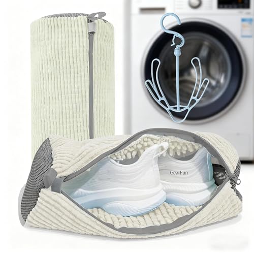 GearFun�y2�_�Z�b�g�A�C�������t�b�N�t���z�C����l�b�g ���[�֗� �X�|�[�c�V���[�Y��㗚���ɓK�p �ό`�h�~ ����@�g�p�� �ϋv���̂��鑽�@�\����� �X�g���[�g�^�C�v ��39×19cm ���F �C �l�b�g ����Ή�
