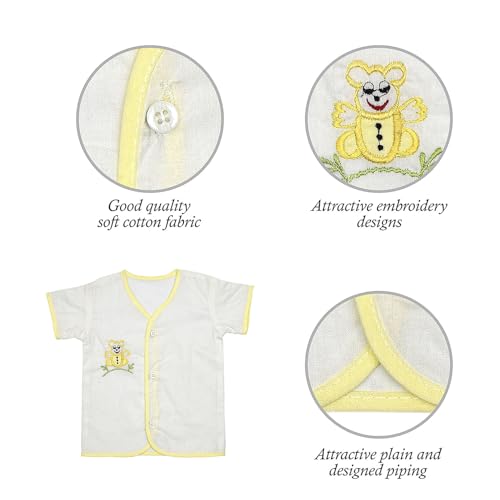 Image of New Born Baby Dress Pure Cotton Jhabla /Jhabla For New Born Baby(0-6 Month)-Pack of 4