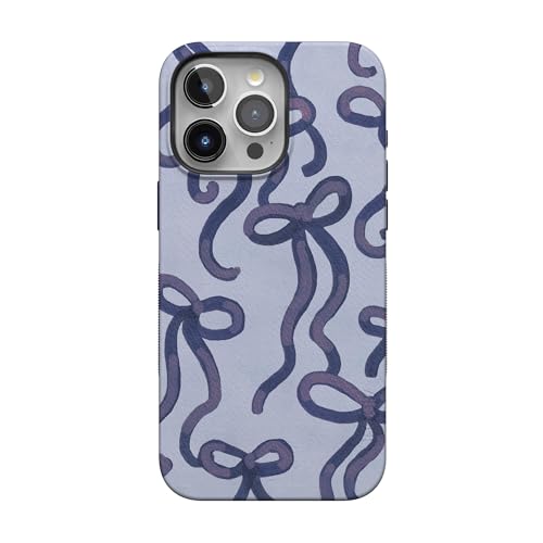 Casely iPhone 15 Pro Max Case | Love Me Knot | Blue Bow | Bold Protective Design | MagSafe Compatible Design