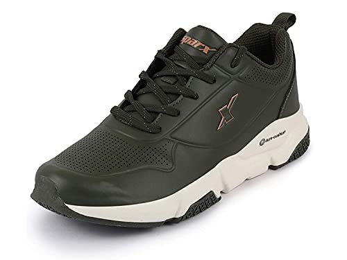 Image of Sparx Mens SM 661 | Enhanced Durability & Soft Cushion | Olive Running Shoe - 10 UK (SM 661)