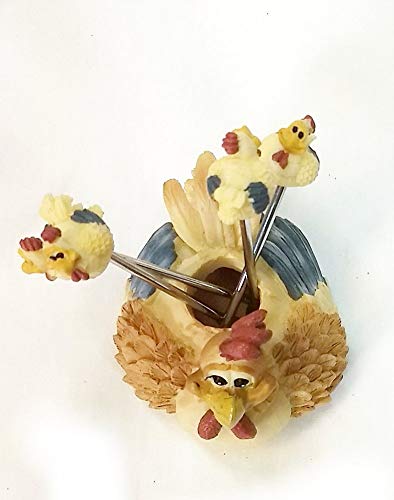 Turkey Holder with 4 Cocktail Forks (C)