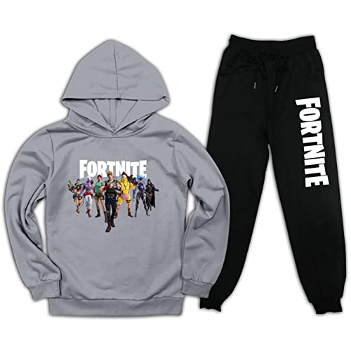 Charmerry Kids Pullover Hoodie And Sweatpants 2 Piece Outfits Jogging Set Sweatshirt And Pants Set For Boys Girls #TOP2