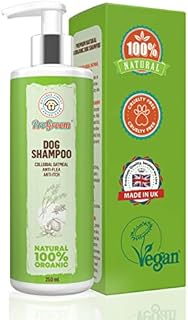 Oatmeal Dog Shampoo Natural and Organic - Shampoo (Flea) Treatment and Itchy Skin Relief Formula - Grooming Puppy Sensitive Shampoo and Conditioner for Smelly Dogs