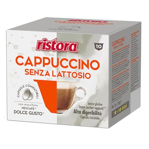 40 cápsulas compatibles Nescafè Dolce Gusto Ristora Cappuccino sin látex (10 cps, 4 cajas)