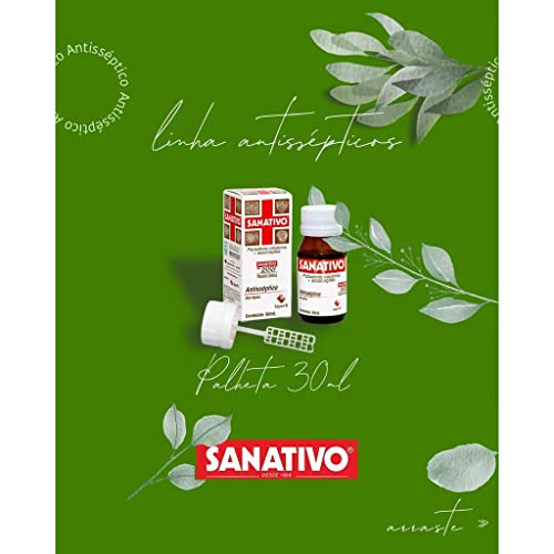 Sanativo Antisséptico Tradicional 30ml Com Palheta 2 Unidades