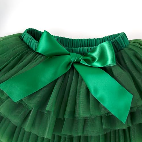 Image of 6M-3T Infant Baby Girl Tutu Skirt Toddler Girls Solid Color Tulle Skirts Birthday Outfits with Headband