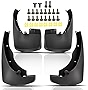 Set of 4 Front and Rear Side Mud Flaps Splash Guards Replacement for 2005-2022 Nissan Frontier Pickup 4-Door