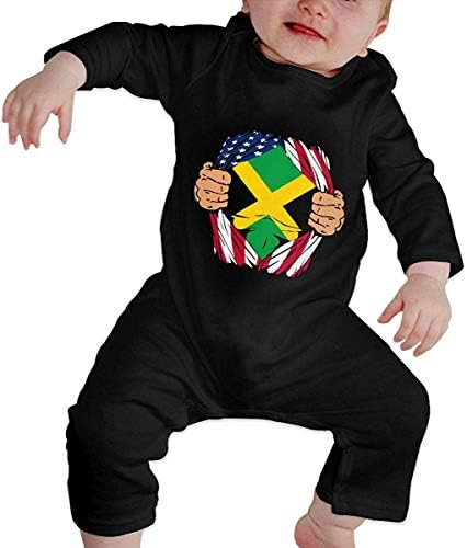Jamaican Blood Inside Me – Unisex Baby Footed Romper Long Sleeve Bodysuit Outfit