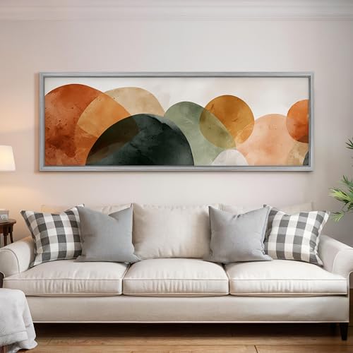 Décoration intérieure grand format tableau horizontal salon 60x180cm - 4
