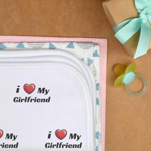 Azeeda 'I Love My Girlfriend' Baby Burp/Wash Cloth (BC00031400)3