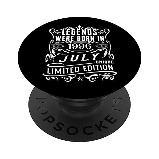 Cumpleaños Julio 1996 Edición Limitada Regalo Legend July PopSockets PopGrip Intercambiable