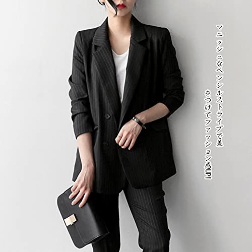 Bidason スーツ レディース セットアップ ストライプ パンツスーツ テーラード キレイめ さまざまなファッション製品 Bidason スーツ レディース セットアップ ストライプ パンツスーツ テーラード キレイめ さまざまなファッション製品