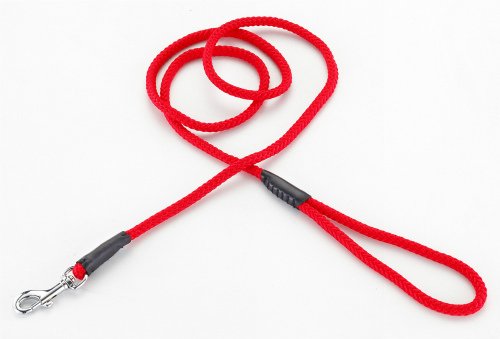 Petio Marl Leash for Small Dogs, Red, 0.4 inches (10 mm)
