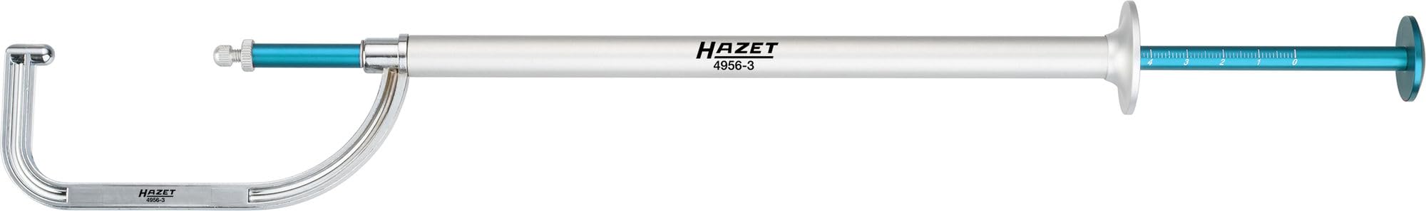 HAZET Calibro per pinze dei dischi freno spessimetro 4956-3 I Campo di misura 0 60 mm I Per misurare senza smontare le ruote