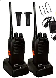 Rádio Comunicador BF-777S – 16 Canais UHF, Alcance até 12 km, Bateria de Longa Duração, VOX e Lanterna – Kit com 2 Unidades