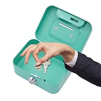 Cassettina Di Sicurezza Portatile Con Serratura A Chiave - Mini Cassaforte Per Monete E Gioielli - Foto 10