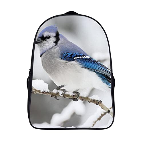 Sac à dos scolaire grand format 40x28x16cm bleu pour adolescent