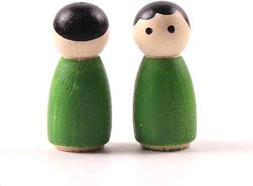 Miniatura 4 de 48 marionetas masculinas y femeninas adornos de madera DIY muñecas de madera sin pintar, adornos de escritorio de bricolaje, miniaturas de madera