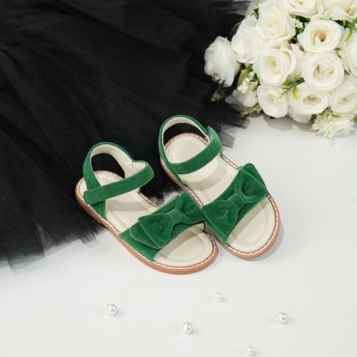 Image of ESTINE Toddler /Little Kid Girls Bow Open Toe Flat Evening Dress Sandals