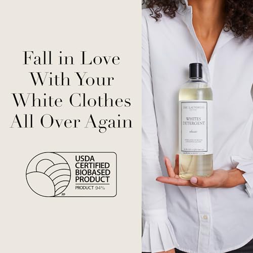 Image of The Laundress Whites Detergent, Concentrated Laundry Detergent Liquid, Whiten & Brighten Clothes, Tough on Stains, Classic Scent, 32 oz.